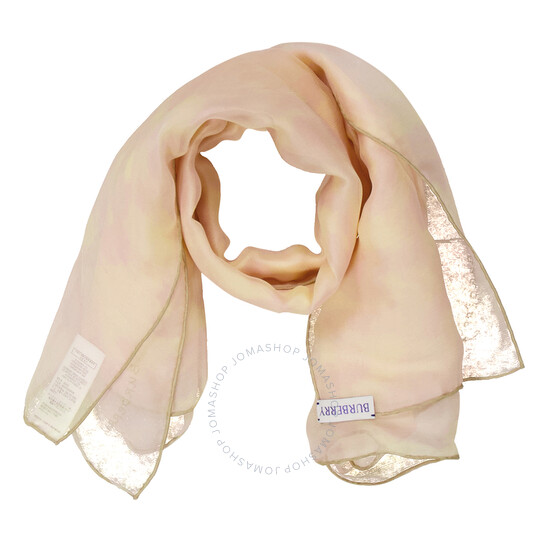 【関税込み】Burberry Silk Scarf With Roses - Unisex Burberry Water Rose Silk Scarf | Bloomingdale's
