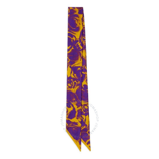 【関税込み】Burberry Silk Scarf With Roses - Unisex Burberry Water Rose Silk Scarf | Bloomingdale's
