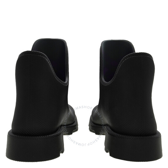 【関税＆送料込み】Burberry Rubber Marsh Low Boots Shoes Rubber Marsh Stamp Low Boots​ in Black - Women | Burberry