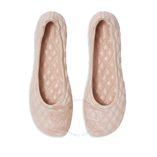 バレエシューズ BURBERRY SADLER QUILTED NAPPA BALLERINAS Burberry Sadler Lamb Leather Quilted Ballerina Flats (Flat