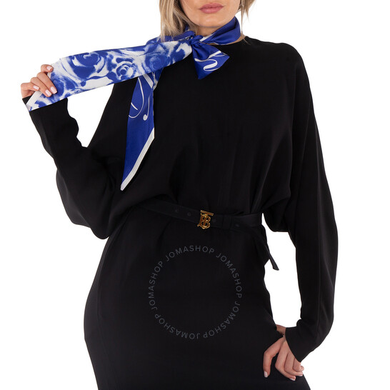 Burberry Silk Rose Print Scarf 8079866 5045704777518 - Jomashop