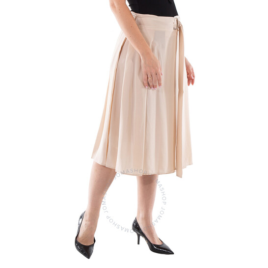 スカート BURBERRY Woman Skirt Grey 8113042 Burberry Plaid Grayscale Wool Skirt (S-M) — sororité.