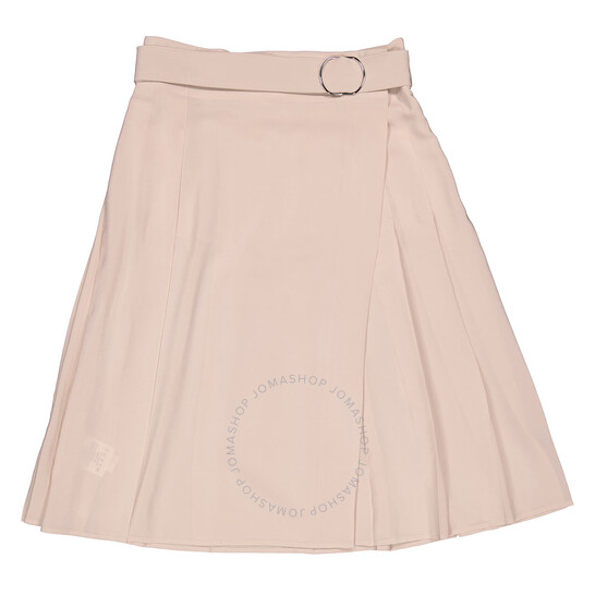 Burberry Soft Taupe Alicia Belted Skirt, Brand Size 4 (US
