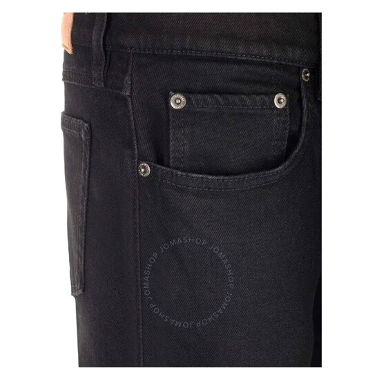 Burberry Straight-Leg Stretch-Cotton Jeans, Waist Size 35R