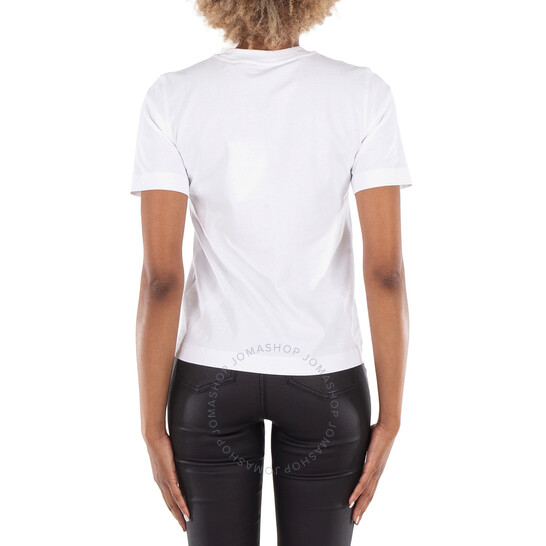 Burberry Strawberry Print Crewneck Cotton T-Shirt, Size