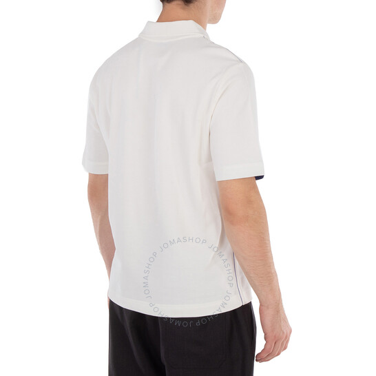 ★★Adairs★★ Burberry Polo Shirt Ivory IS7420 BURBERRY Men Short sleeve polo shirt White black