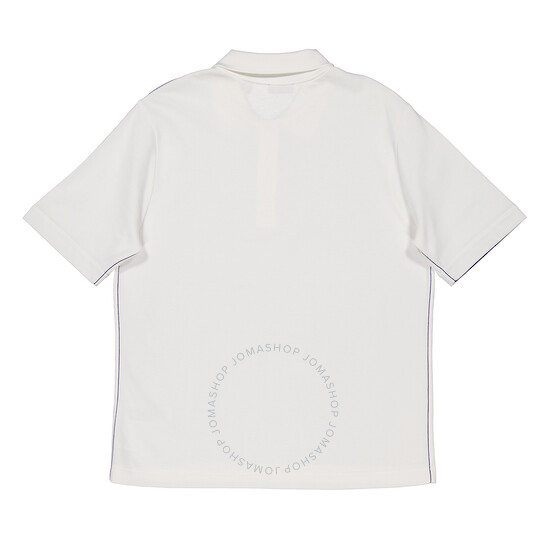 Tシャツ・カットソー Burberry SS24 Logo striped polo shirt (8083208 CAMEO) Burberry Striped Cotton Polo Shirt | Neutrals | FARFETCH
