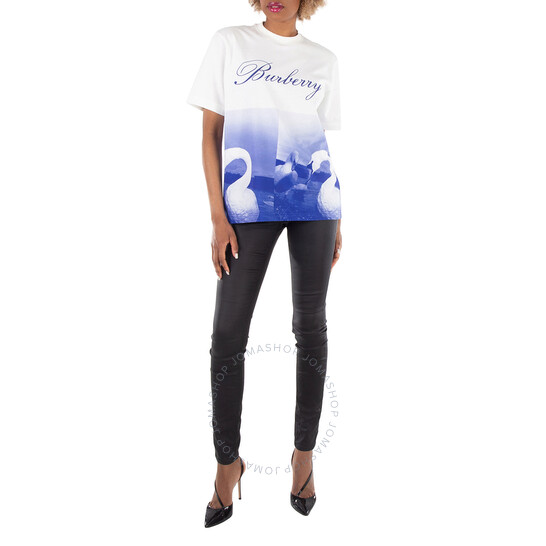 Burberry Swan Graphic T-Shirt, Size X-Small 8077611