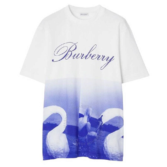 Tシャツ・カットソー BURBERRY SWAN PRINT T-SHIRT Burberry Swan Graphic T-Shirt, Size X-Small 8077611