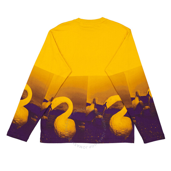 Burberry★素敵！Swan Long Sleeve T-Shirt Burberry Swan-print long-sleeved T-shirt | Black | FARFETCH