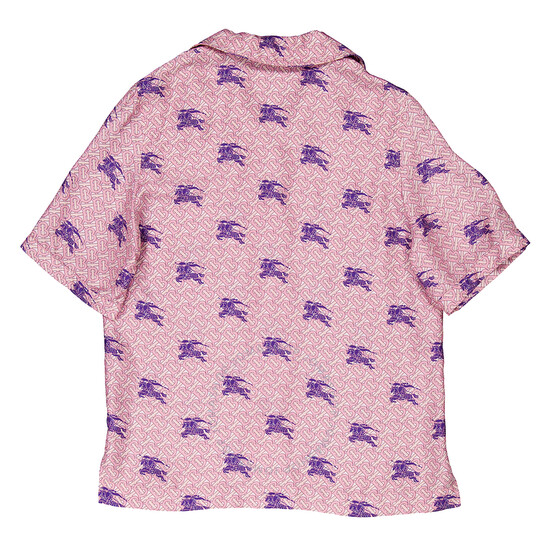 Burberry Tabi Equestrian Knight TB Monogram Print Silk