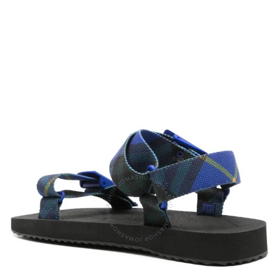 BURBERRY トレック チェック オフントゥ サンタル 8095519 A1068 Burberry Trek Check Sandals, Brand Size 43 ( US Size 10
