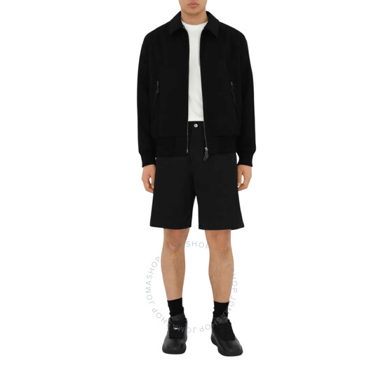 Burberry Twill Weave Bermuda Cotton Shorts, Size Large