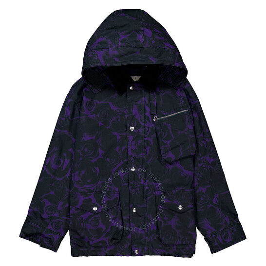 Burberry Vine Rose Print Long Sleeve Jacket, Size Medium