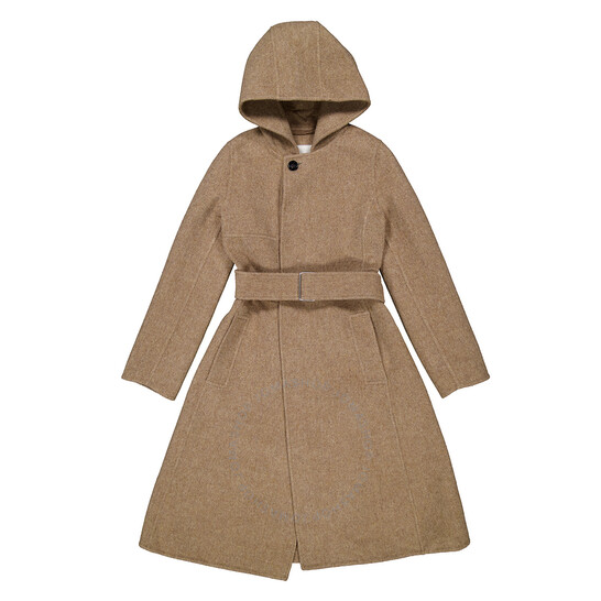 【送料&関税込】Burberry Beige Wool Blend Coat BURBERRY Wool and silk-blend coat | NET-A-PORTER