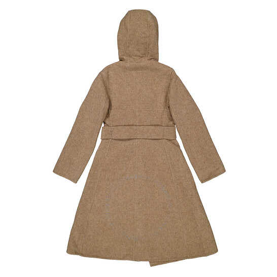 Burberry Wool Cashmere Hooded Coat, Brand Size 4 (US Size 2