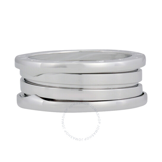 Bvlgari B.Zero1 18K White Gold 3-Band Ring, Brand Size 55