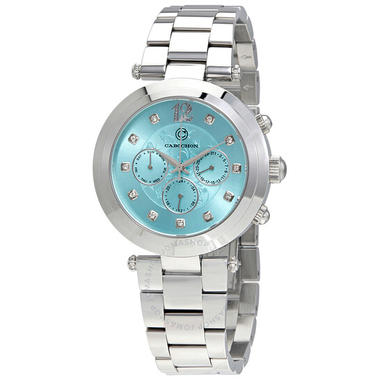 Cabochon Papillon GMT Date Day Ladies Watch 10263-25