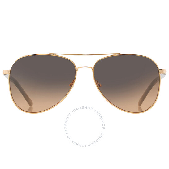 Calvin Klein Brown Gradient Pilot Unisex Sunglasses CK21306S
