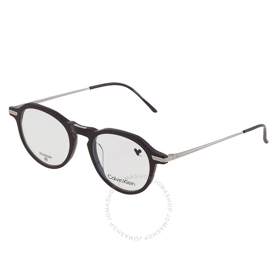 大量入荷 Klein Calvin Demo 48 001 CK23532T Eyeglasses Men's Oval 知育玩具