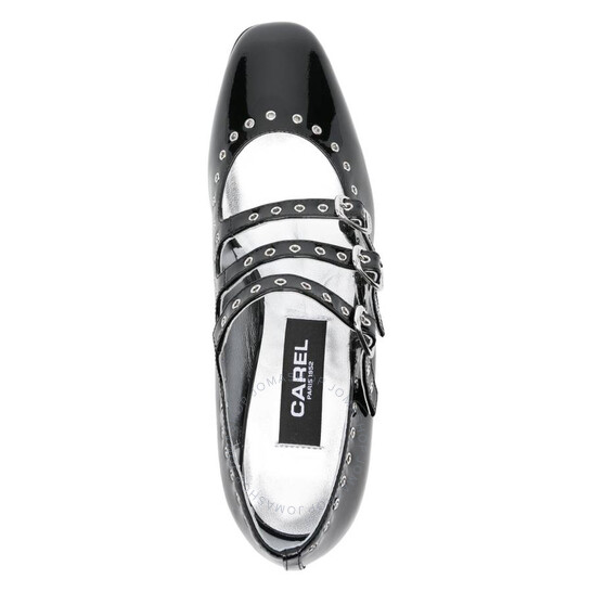 Carel Ladies Black Patent Eyelet Leather Mary Jane, Brand