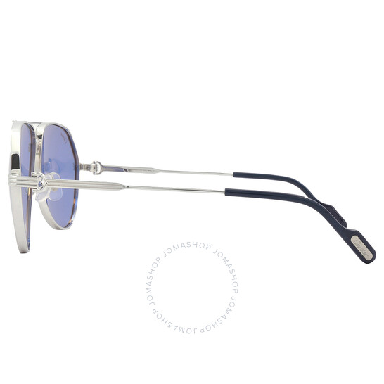Cartier Blue Flash Pilot Men's Sunglasses CT0303S 003 61