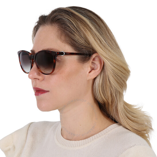 Cartier Grey Cat Eye Ladies Sunglasses CT0186SA 002 57