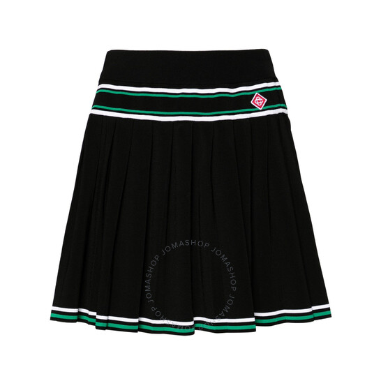 スカート CASABLANCA WOMEN Front Pleat Double Waistband Skirt Heart Mo CASABLANCA CASABLANCA WOMEN Front Pleat Double Waistband