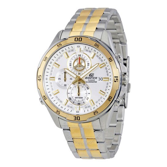 Casio edifice chronograph silver stainless steel bracelet online