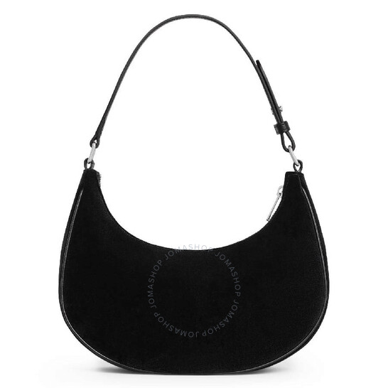 ☆☆CELINE☆☆ Celine Shoulder Bag 193952FJM 38SI Black Celine Ava Triomphe Strass Velvet Shoulder Bag 193952FJM