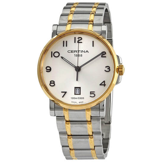 セール(SALE)開催中！ファッション通販 Dial Silver Quartz Caimano DS Certina Men's C017 Watch 時計
