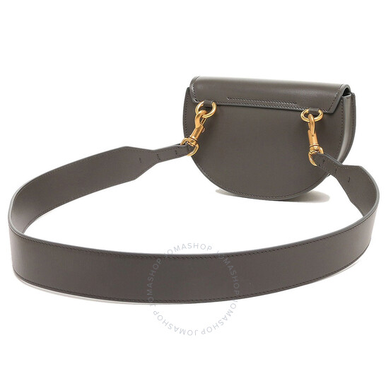 Chloé Elephant Grey Ladies Marcie Leather Shoulder Bag