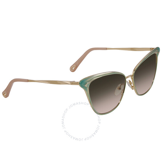 Chloé Green Gradient Square Sunglasses CE173S 763 56