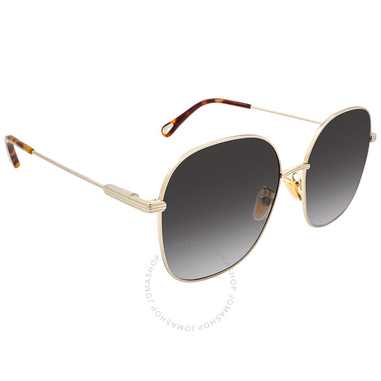 Chloé Grey Gradient Square Ladies Sunglasses CH0139SA 001 59