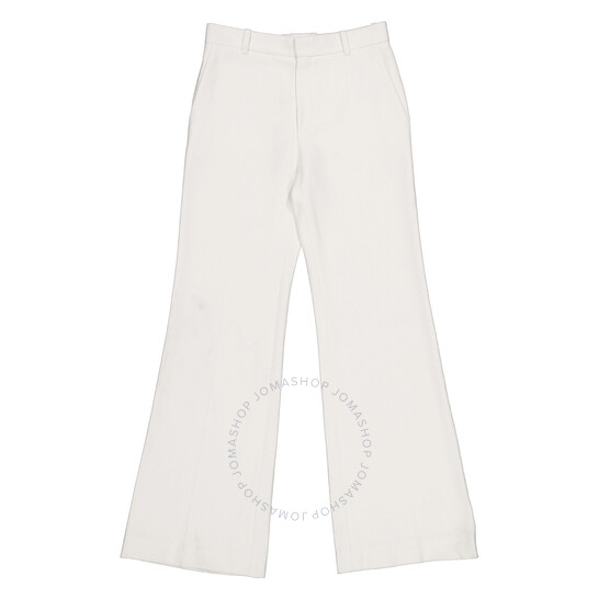 Chloé Ladies Coconut Milk High-Waisted Flared Trousers