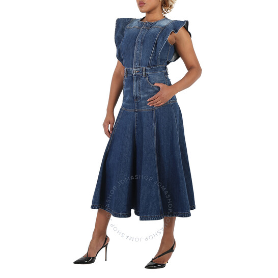 ◆GLOWNY◆ THE CHLOE DRESS DEEP BLUE GY24CLBOP002DB THE CHLOE DRESS (DEEP BLUE) - GLOWNY