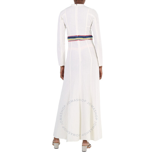Chloé Ladies Iconic Milk Crochet-Detail Long Dress, Brand