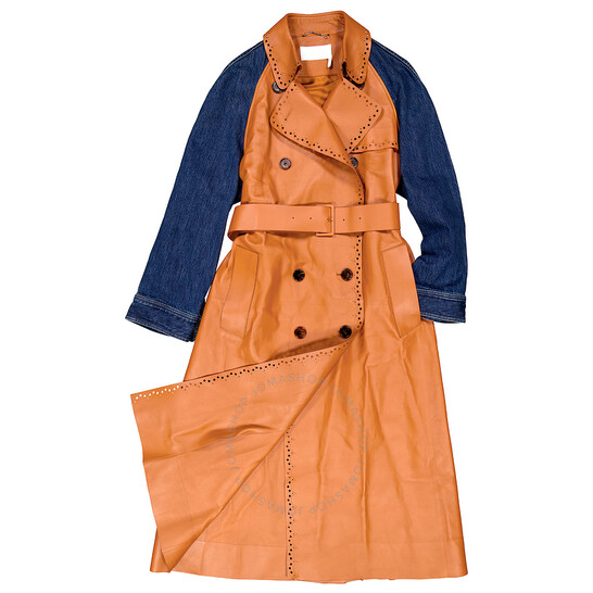 Chloé Double-Breasted Trench Coat, Brand Size 36 (US Size 4