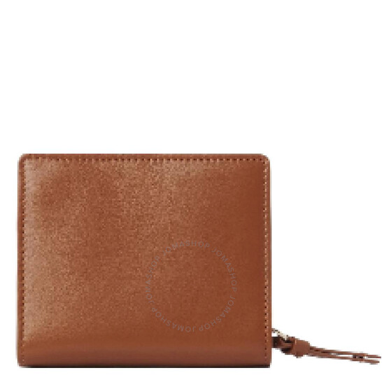 Chloé Soft Leather Logo Embroidered Sense Compact Wallet