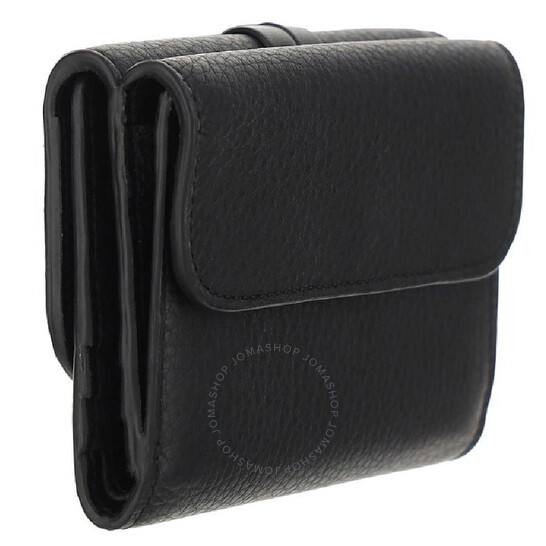 ★Chloe★ Alphabet Wallet Black CHC21WP945F57001 CHC21WP945F Chloé Tri-Fold Alphabet Compact Leather Wallet