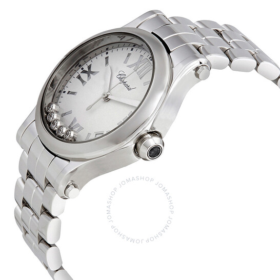 Chopard Happy Sport White Matte Dial Ladies Watch 278582