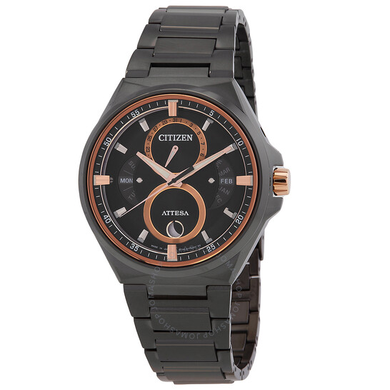CITIZENATTESA　bu-0065-64E Citizen Attesa BU0065-64E Eco-Drive Triple Calendar Moon