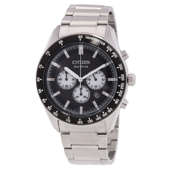 Citizen Eco-Drive Chronograph Black Dial Men's Watch CA4674
