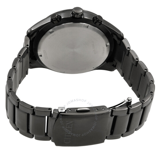 CITIZEN Eco-Drive アナログ時計 黒 Citizen Perpetual World Time GMT Eco-Drive Black Dial Men's