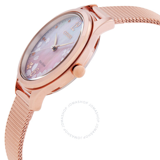 Citizen Lady Eco-Drive Mother of Pearl Dial Watch EM0508-80D