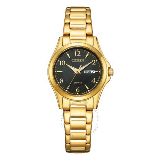★レア逆輸入★Citizen Quartz Black Belt Ladies Watch Vintage Black-Dial Citizen Quartz Watch | Citizen Tank Watch