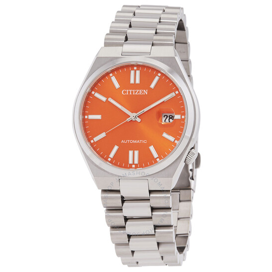 Citizen Tsuyosa Automatic Orange Dial Men's Watch NJ0151-53Z
