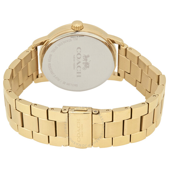コーチ レディース 腕時計 GRAND グランド クリスタル 14502927 Coach Grand Quartz Crystal Gold Dial Ladies Watch 14502927