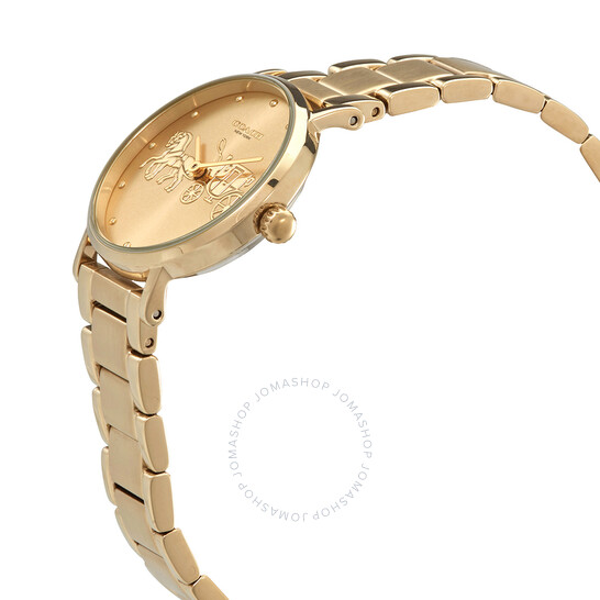 Coach Perry Quartz Gold Dial Ladies Watch 14503794 - Watches