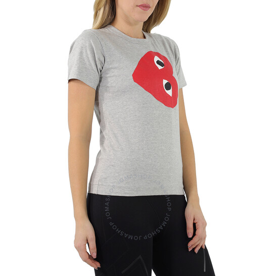 Comme Des Garcons Comme Des Garcon Gray Cotton Rotated Heart